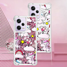 Coque Silicone Housse Etui Gel Bling-Bling YB1 pour Xiaomi Redmi Note 12 Pro 5G Violet Clair