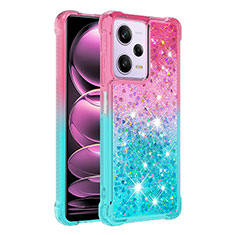 Coque Silicone Housse Etui Gel Bling-Bling YB2 pour Xiaomi Redmi Note 12 Pro 5G Rose