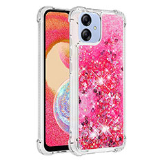 Coque Silicone Housse Etui Gel Bling-Bling YB3 pour Samsung Galaxy A04E Rose Rouge