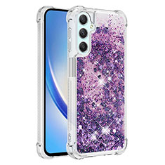 Coque Silicone Housse Etui Gel Bling-Bling YB3 pour Samsung Galaxy A25 5G Violet