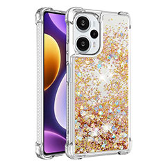 Coque Silicone Housse Etui Gel Bling-Bling YB3 pour Xiaomi Poco F5 5G Or