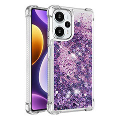 Coque Silicone Housse Etui Gel Bling-Bling YB3 pour Xiaomi Poco F5 5G Violet