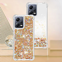 Coque Silicone Housse Etui Gel Bling-Bling YB3 pour Xiaomi Redmi Note 12 Pro 5G Or