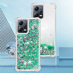 Coque Silicone Housse Etui Gel Bling-Bling YB3 pour Xiaomi Redmi Note 12 Pro 5G Vert
