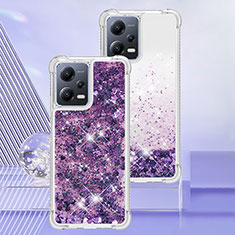 Coque Silicone Housse Etui Gel Bling-Bling YB3 pour Xiaomi Redmi Note 12 Pro 5G Violet