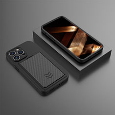 Coque Silicone Housse Etui Gel KC1 pour Apple iPhone 13 Pro Max Noir