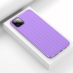 Coque Silicone Housse Etui Gel Line C01 pour Apple iPhone 11 Pro Max Violet