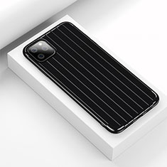 Coque Silicone Housse Etui Gel Line C01 pour Apple iPhone 11 Pro Noir