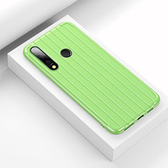 Coque Silicone Housse Etui Gel Line C01 pour Huawei Honor 20i Vert