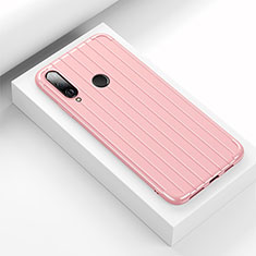 Coque Silicone Housse Etui Gel Line C01 pour Huawei P30 Lite New Edition Rose