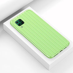 Coque Silicone Housse Etui Gel Line C01 pour Huawei P40 Lite Vert