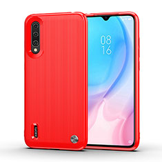 Coque Silicone Housse Etui Gel Line C01 pour Xiaomi Mi A3 Rouge