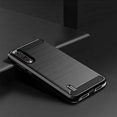 Coque Silicone Housse Etui Gel Line C08 pour Xiaomi Mi A3 Noir