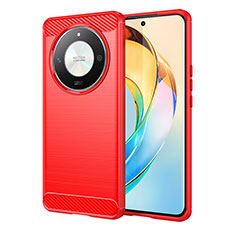 Coque Silicone Housse Etui Gel Line MF1 pour Huawei Honor Magic6 Lite 5G Rouge