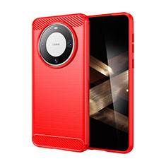 Coque Silicone Housse Etui Gel Line MF1 pour Huawei Mate 60 Rouge