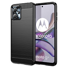 Coque Silicone Housse Etui Gel Line MF1 pour Motorola Moto G23 Noir