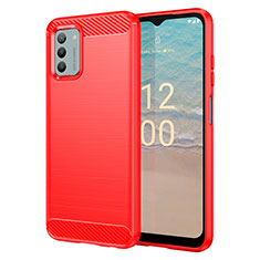 Coque Silicone Housse Etui Gel Line MF1 pour Nokia G42 5G Rouge