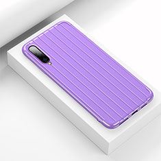 Coque Silicone Housse Etui Gel Line pour Huawei Honor 9X Pro Violet