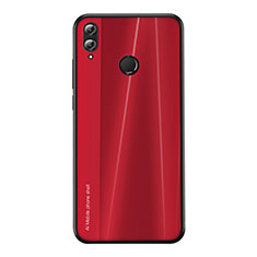 Coque Silicone Housse Etui Gel Line pour Huawei Honor V10 Lite Rouge