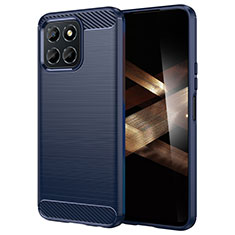 Coque Silicone Housse Etui Gel Line pour Huawei Honor X8b Bleu