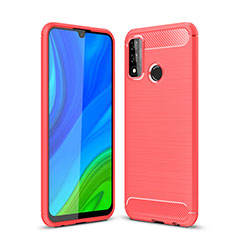 Coque Silicone Housse Etui Gel Line pour Huawei P Smart (2020) Rouge
