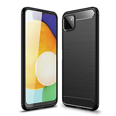 Coque Silicone Housse Etui Gel Line pour Samsung Galaxy A22 5G Noir