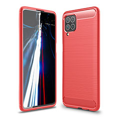 Coque Silicone Housse Etui Gel Line pour Samsung Galaxy M62 4G Rouge