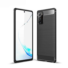 Coque Silicone Housse Etui Gel Line pour Samsung Galaxy Note 20 Ultra 5G Noir