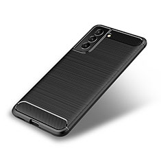 Coque Silicone Housse Etui Gel Line pour Samsung Galaxy S21 Plus 5G Noir