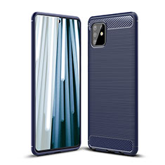 Coque Silicone Housse Etui Gel Line WL1 pour Samsung Galaxy Note 10 Lite Bleu