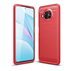 Coque Silicone Housse Etui Gel Line WL1 pour Xiaomi Mi 10i 5G Rouge