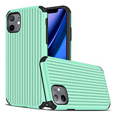 Coque Silicone Housse Etui Gel Line Z01 pour Apple iPhone 11 Cyan