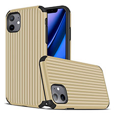 Coque Silicone Housse Etui Gel Line Z01 pour Apple iPhone 11 Or