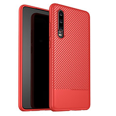 Coque Silicone Housse Etui Gel Serge G02 pour Huawei P30 Rouge