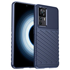 Coque Silicone Housse Etui Gel Serge MF1 pour Xiaomi Mi 12T Pro 5G Bleu