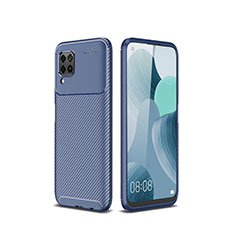 Coque Silicone Housse Etui Gel Serge pour Huawei Nova 7i Bleu