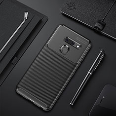 Coque Silicone Housse Etui Gel Serge pour LG G8 ThinQ Noir