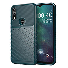 Coque Silicone Housse Etui Gel Serge pour Motorola Moto E (2020) Vert