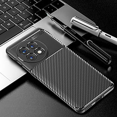 Coque Silicone Housse Etui Gel Serge pour OnePlus Ace 2 Pro 5G Noir