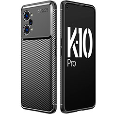 Coque Silicone Housse Etui Gel Serge pour Oppo K10 Pro 5G Noir