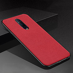 Coque Silicone Housse Etui Gel Serge pour Oppo R17 Pro Rouge