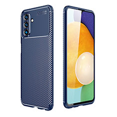 Coque Silicone Housse Etui Gel Serge pour Samsung Galaxy A04s Bleu