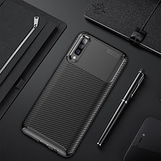 Coque Silicone Housse Etui Gel Serge pour Samsung Galaxy A30S Noir