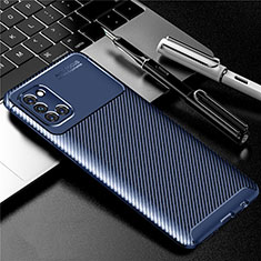 Coque Silicone Housse Etui Gel Serge pour Samsung Galaxy A31 Bleu