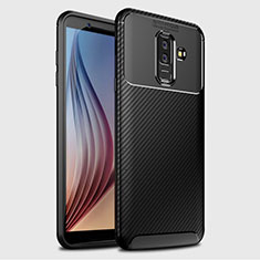 Coque Silicone Housse Etui Gel Serge pour Samsung Galaxy A9 Star Lite Noir