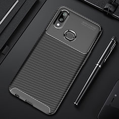 Coque Silicone Housse Etui Gel Serge pour Samsung Galaxy M01s Noir