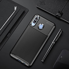 Coque Silicone Housse Etui Gel Serge pour Samsung Galaxy M40 Noir