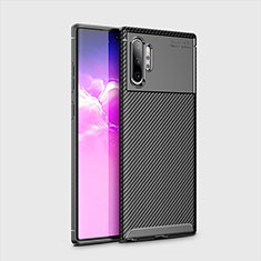 Coque Silicone Housse Etui Gel Serge pour Samsung Galaxy Note 10 Plus 5G Noir