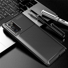 Coque Silicone Housse Etui Gel Serge pour Samsung Galaxy Note 20 5G Noir