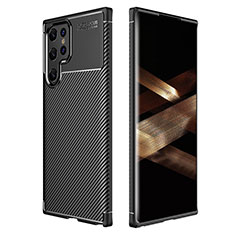 Coque Silicone Housse Etui Gel Serge pour Samsung Galaxy S24 Ultra 5G Noir